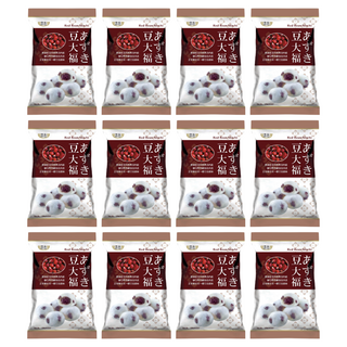 皇族 紅豆日式麻糬大福 Q彈麻糬皮包裹香甜紅豆餡 獨立包裝方便攜帶, 120g, 12套