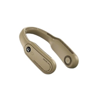 ADAMOUTDOOR 頸掛式無葉風扇 露營隨身風扇 USB充電, 沙色