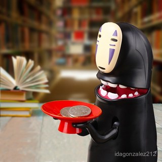 臺灣出貨 無臉男存錢罐成人正版創意衕款女孩韆與韆尋電動喫硬幣儲蓄罐 BKBT, 充電款,21x16x8cm, 1個