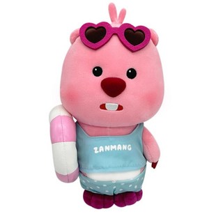 超萌行銷 Zanmang Loopy 露比 小海狸 絨毛 - 夏日款, 1個