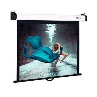 ZERO ZCM-H75 ZCM-H90 ZCM-H100 16:9 台製品牌 1.0高增益 鋁合金 豪華型手拉布幕, 75吋