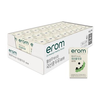 이롬 황성주 국산콩 두유 검은콩, 140ml, 24개