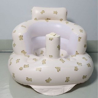 에어벤치 유아 에어쇼파 휴대용 펌프 욕실 의자 에어벤치 베이비 소프트 의자 유아 벤치, 55*54*34cm