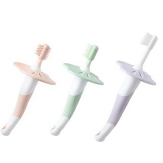 康貝 Combi 牙刷訓練器套組 - 寶寶學刷牙適用, 嬰兒牙刷訓練器組