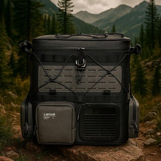 카투어 배낭냉장고 서밋프리즈 다용도 배낭식 백팩 아이스박스 차량 냉장고 18L, 18ml, 블랙