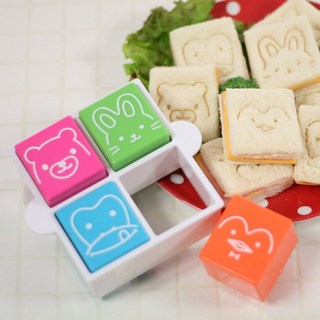 애니멀 샌드꾹 (샌드위치 커터) 귀여운 캐릭터 모양의 샌드위치틀, 1개