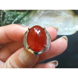 紅瑪瑙蛋面戒指