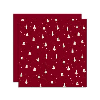 聖誕包裝紙 花店花束內襯紙 蘋果禮品防水加厚包裝紙 聖誕禮物包裝 禮品包裝, 紅-大樹,2張, 1個