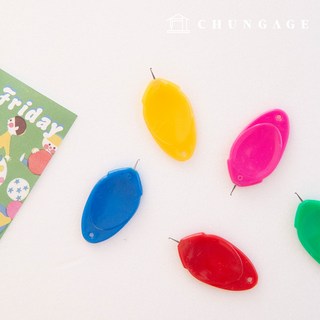 바늘실끼우개 5개입 간편 고리형 바늘구멍 미니 실꿰기, 1개