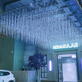 크리스마스 LED 24V 고드름 전구 호텔식 무드 캠핑 줄조명 파이라이트, 백색, 10개