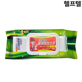 동성 물걸레청소포 특대형30매 베이킹소다 라임향 다용도 청소물티슈, 3개