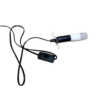 鹽燈精油專用 E14燈泡二段式開關電線 高亮度LED燈泡, 1個, E14開關電線+LED高亮度5W燈泡