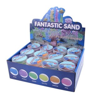 물에 닿아도 젖지 않는 모래 소수성모래 매직샌드, 12개입 (다양한 색상 130g), 1개