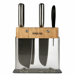 앙칼 프리미엄 올스텐 주방칼 5종 세트 + 칼블럭 + 가위 + 중식도, 1개, 1세트