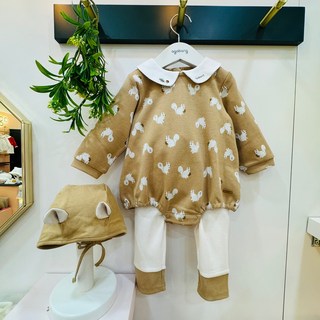 아가방 25 가을~! *지니다람쥐바디수트상하(모자)* 가을부터 봄까지 고급 실내&외출복~! #인기상품#