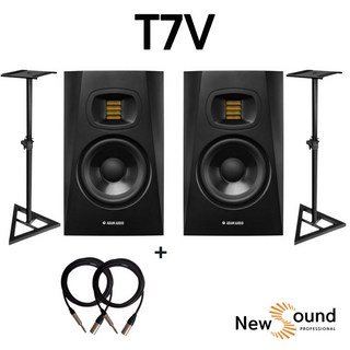 [뉴사운드] 정품 ADAM AUDIO T5V T7V T8V + 스탠드 케이블 패키지 5인치 7인치 8인치 / 홈레코딩 녹음 모니터 스피커/ 아담오디오, T7V+스탠드+케이블