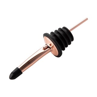 ARZ 304不鏽鋼酒嘴 油嘴 C055 定量調酒嘴 不銹鋼倒酒器 倒酒器 調酒器 酒塞 倒油器 瓶口塞, 玫瑰金-不鏽鋼嘴套款, 1個