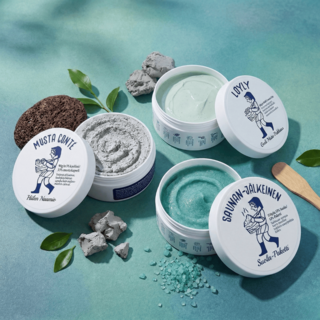 【Torhop】桑拿海鹽泥膜 綠泥膠原蛋白毛孔淨化泥膜 夜光晚安凍膜 保濕舒緩 深層清潔，打造健康透亮美肌, 1組, 綠泥膠原蛋白泥膜90g, 1入