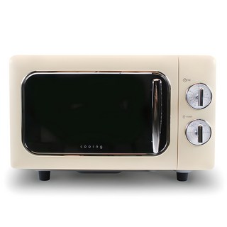 쿠잉전자 레트로 무회전 플랫 전자렌지 다이얼식 20L, MC-R20CRFL