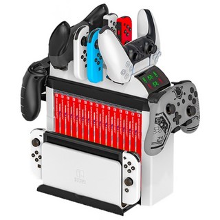 SMJ 닌텐도 스위치 OLED 올인원 멀티충전기 조이콘 그립충전거치대 세트, 닌텐도 올인원 충전 거치대, 1개, 단품