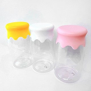 미니 플라스틱 공병 쥬스 음료 더치 용기 병 공병, 버블캡 핑크, 50개, 200ml