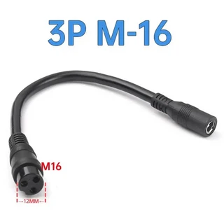 리튬 이온 충전기 연장 케이블 코드 암-3 핀 XLR/RCA/3P GX12-M12 컨버터 DC5.5 2.1mm 12.6V, 05 5525 to  3P M16