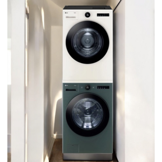 LG전자 트롬 오브제컬렉션 세탁기 FX23GNG + 건조기 RD20ENE 23kg + 20kg 세트 1등급 방문설치, 네이처그린(세탁기), 네이처베이지(건조기), FX23GNG-ENE