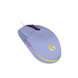Logitech 羅技 G102 LIGHTSYNC RGB 6鍵炫彩遊戲有線滑鼠 - 高精度追蹤, 紫色, 紫色