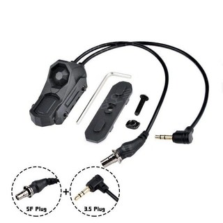 밀리터리 전술 듀얼 스위치 M300 원격 버튼 레이저 20mm 레일, E. BK SF 3.5