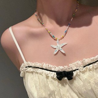 센드마이러브 불가사리 비즈 체인 목걸이 2 colors 바캉스 바닷가