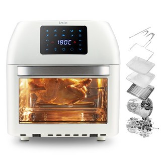 아이닉 대용량 에어프라이어 16L + 7종 조리도구, AO-16LS, 크림화이트
