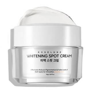 로즈룬 미백 크림 기능성 화이트닝 주근깨 잡티 착색 개선 주름개선 광채 영양 보습 톤업 기미크림 피부 케어, 1개, 50g