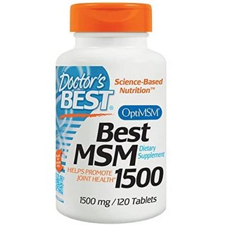 Doctor s Best 일본직구 OptiMSM 포함 MSM 1500mg 120정, 사이즈, 1개