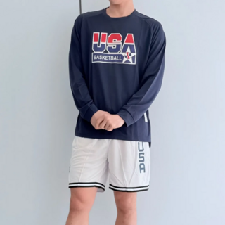 USA 드림팀 농구 런닝 롱슬리브 빅사이즈 긴팔티