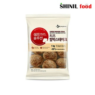 쉐프솔루션 고메 치즈함박스테이크 1kg, 1개