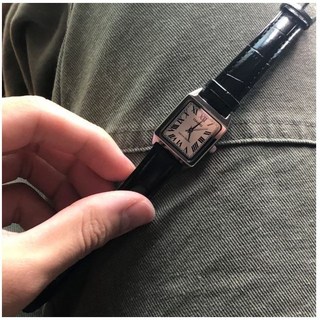 CASIO 카시오 탱크 클래식 스퀘어 가죽 손목 시계 LTP V007L 백화점AS 가능