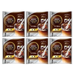 일본액상커피 네스카페골드 포션커피 농축 깊은향 진한맛 무당 무가당 덜단맛 8개*6봉, 1개, 8개입