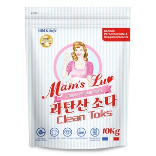 맘스럽 클린톡스 10kg 과탄산소다 초강력 부스터 특대용량 표백제 세탁세제 산소계표백제 얼룩제거 탈취인증 1등급 제품입니다 세스퀴소다 첨가, 1개