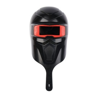 手持式電焊全臉防護面罩 氬弧焊面具 防強光護目 臺南出貨, 1個, 摔不爛手持 黑色1個帶黑玻璃一片