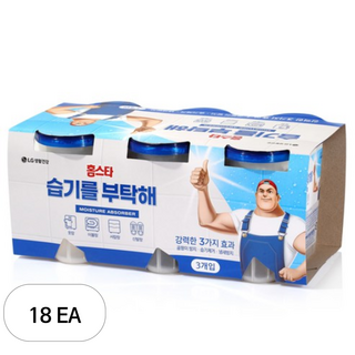 홈스타 습기를 부탁해 제습제, 275g, 18개