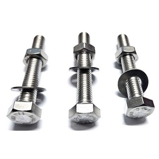 스텐 육각볼트 M8 너트 평와샤 셋트 소량판매, 3개, 50mm