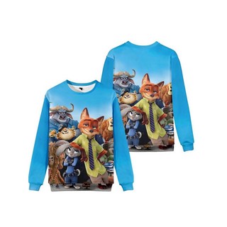 瘋狂動物城2 Zootopia2 新品電影主題套頭圓領衛衣 數碼印花