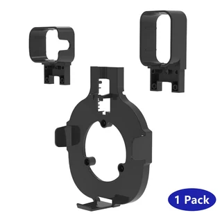 아마존 eero Pro 6E 및 6 메쉬 와이파이 라우터용 월 마운트 브래킷 / 6e 거치대 설치 두 가지 유형, 02 Black 1 Pack