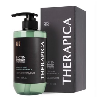 테라피카 비오틴 탈모샴푸 두피케어 맥주효모 더블임팩트, 1개, 500ml