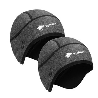 [WOLFILIST] 이너캡 사이클캡 가을/겨울용 헬멧 이너햇 방한 방풍 스컬캡 비니 후리스안감 보온성 귀마개 남여공용 자전거/스키/등산/런닝모자