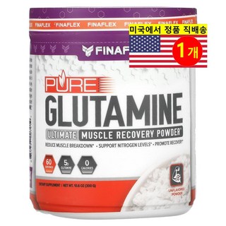 피나플랙스 퓨어 글루타민 얼티밋 머슬 리커버리 파우더 무맛 300g Glutamine, 1개