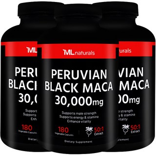 My Life [미국빠른직구] 마이라이프 내추럴스 페루비안 블랙 마카 30 000 mg, 180정, 3개