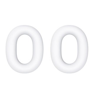 소니 WH-1000XM6 케이스에 적합 심플 솔리드 컬러 XM6 헤드폰 케이스진정한 무선 노이즈 캔슬링 오버이어 케이스소니 보호 케이스 헤드빔 귀마개, Sony WH-1000XM6 헤드 마운트 케이스, 흰 귀마개 보호대, 1개