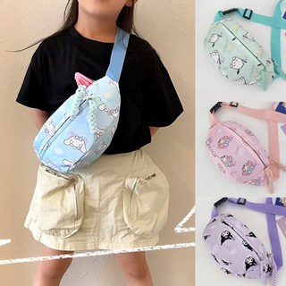 산리오 크로스백 시나모롤 힙색 쿠로미 슬링백 마이멜로디 폼폼푸린