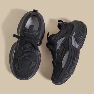 老爹鞋女 厚底運動休閒鞋 拼接增高設計